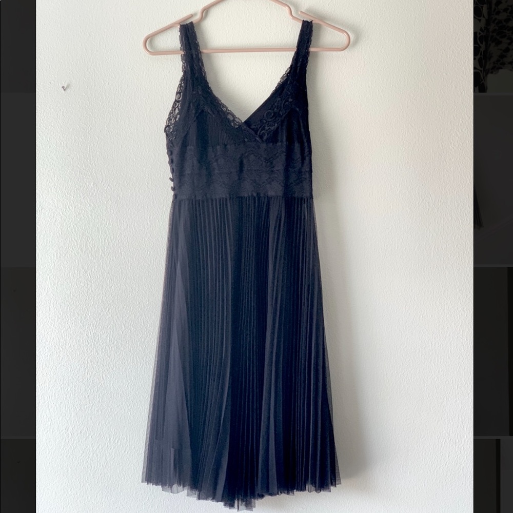 Women’s Black Mesh/lace (lined) Dress, Size M
